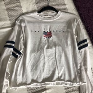 Brandy Melville USA Long Sleeve Crop Top